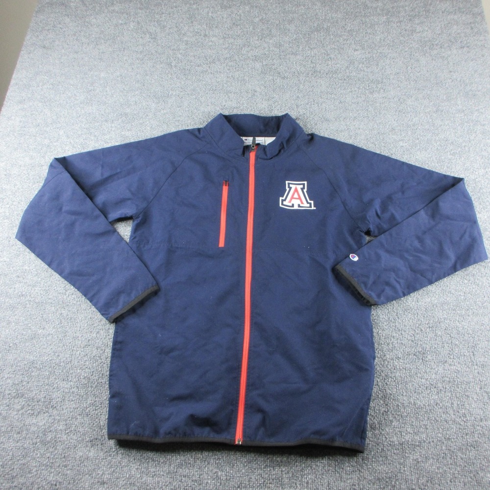 Arizona Wildcats Jacket Mens Small Navy Blue NCAA Football Champion Full Zip